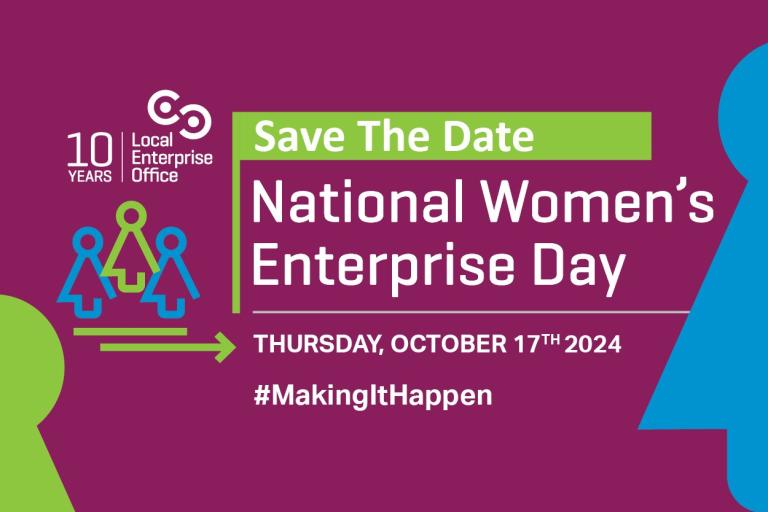 Women's Enterprise Day on Purple background