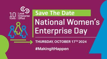 Women's Enterprise Day on Purple background